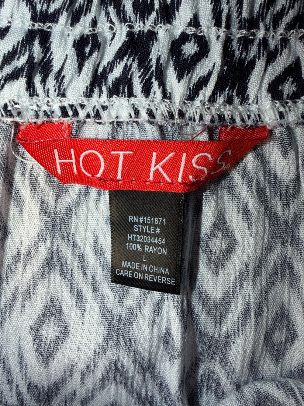 Hot Kiss Women’s Black and White Tiered Maxi Skirt - Picture 6 of 6